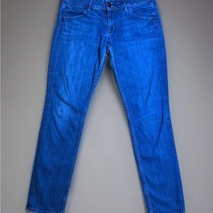 Hudson Skinny Stretch Jeans Button Flap Pockets Size 32 Made In USA